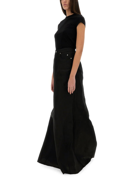 RICK OWENS Women's Elegant Long Skirt - SS25 Collection