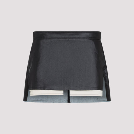 RICK OWENS Contemporary Cutoff Mini Skirt