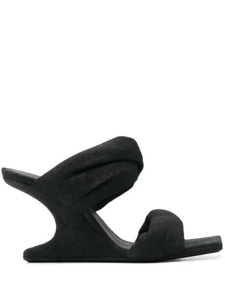 RICK OWENS Twisted Cantilever 8 Leather Sandals for Women