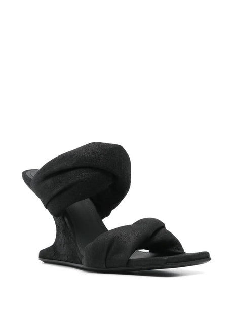 RICK OWENS Twisted Cantilever 8 Leather Sandals for Women