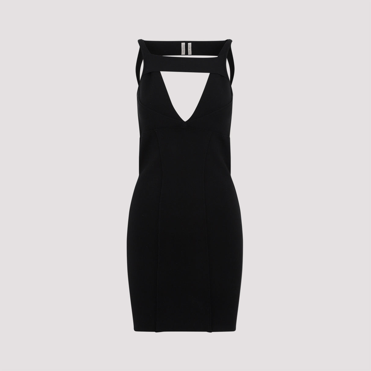 RICK OWENS Women's Black Knit Mini Dress for FW23