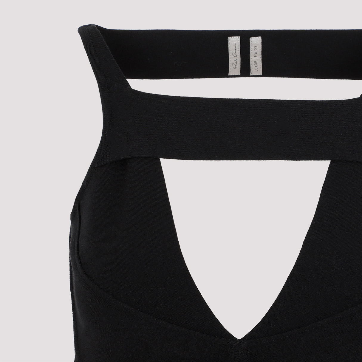 RICK OWENS Women's Black Knit Mini Dress for FW23