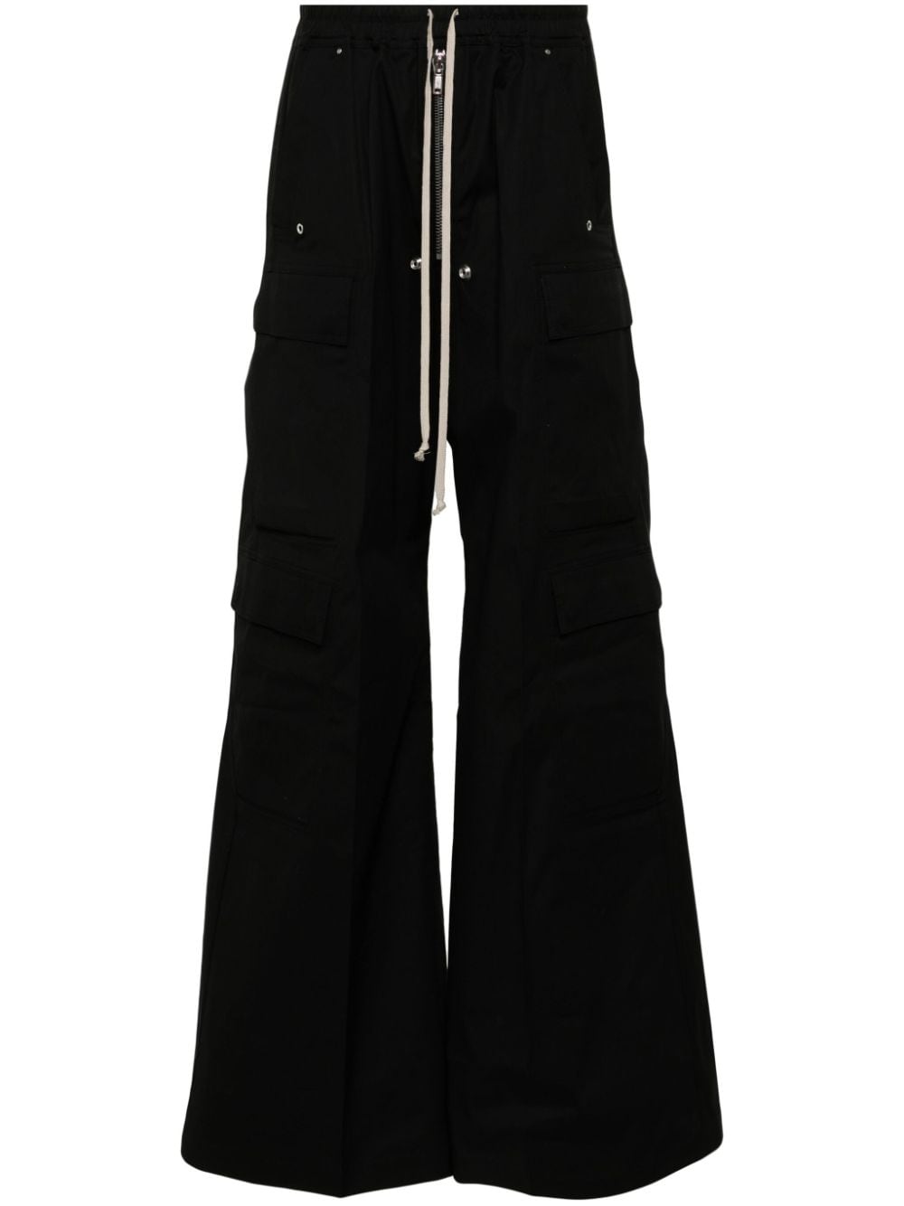 RICK OWENS Urban Chic Wide-Leg Cargo Trousers