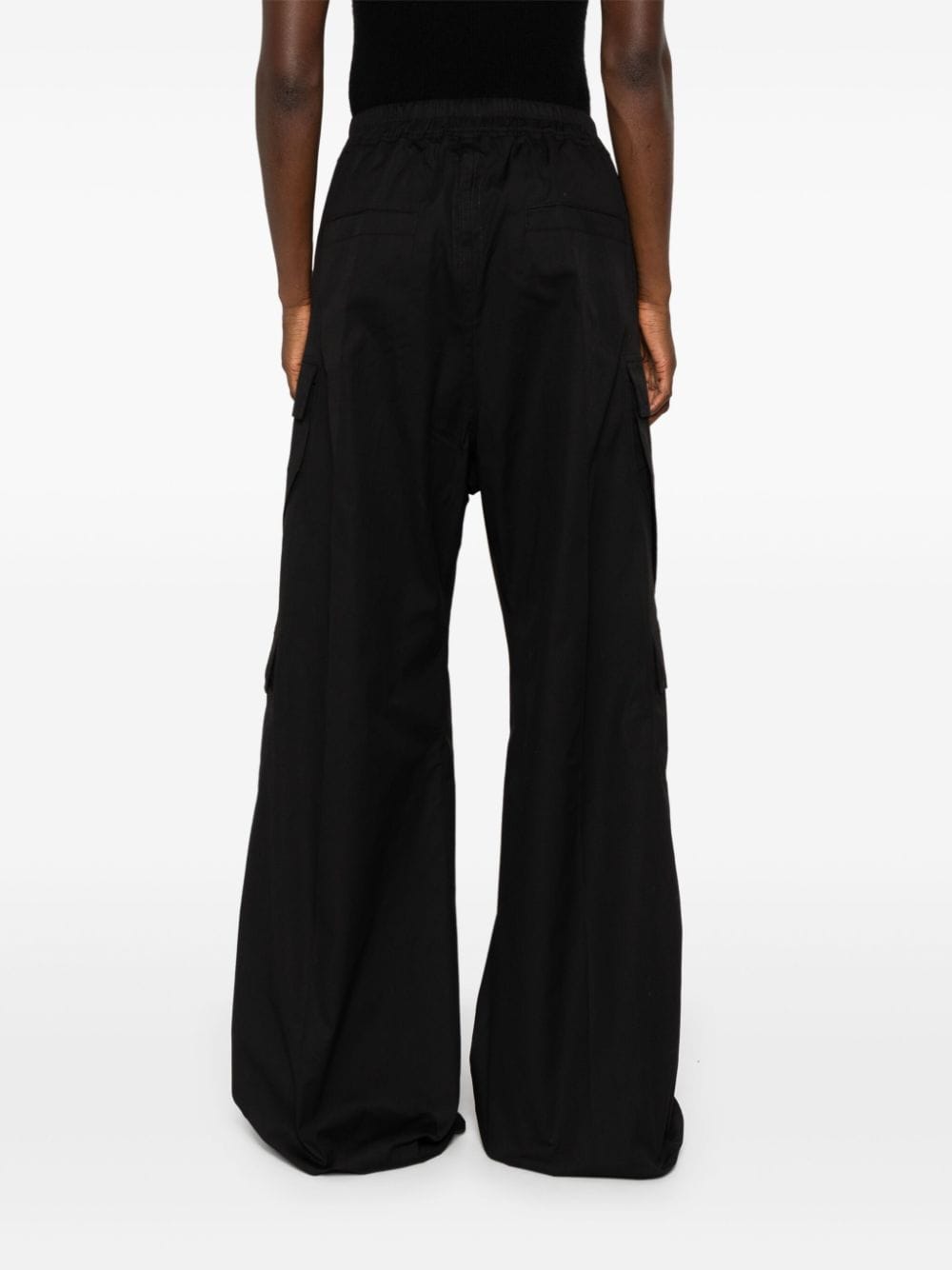 RICK OWENS Urban Chic Wide-Leg Cargo Trousers