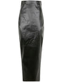 RICK OWENS Dirt Pillar Denim Mini Skirt