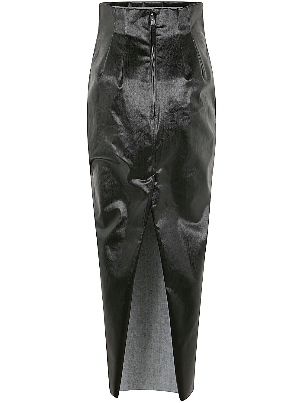 RICK OWENS Dirt Pillar Denim Mini Skirt