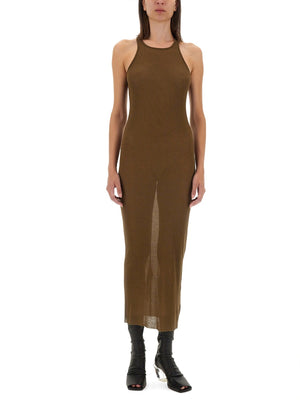 RICK OWENS Sleek Slim Fit Midi Tank Dress - Size 40