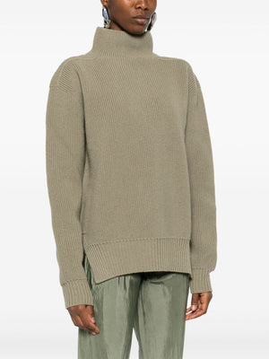 RICK OWENS Luxurious Chunky Wool Turtleneck Sweater