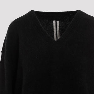 RICK OWENS Tommy V-Neck Alpaca Blend Sweater