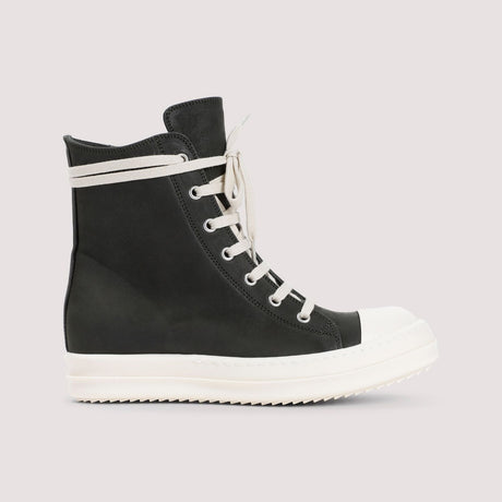 RICK OWENS Emerald Luxe Leather Sneakers