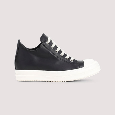 RICK OWENS Sleek Black Low Top Sneaker