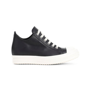 RICK OWENS Sleek Black Low Top Sneaker