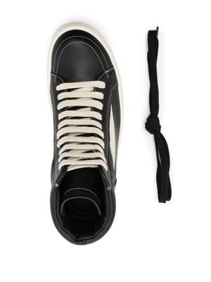 RICK OWENS High-Top Vintage Leather Sneakers