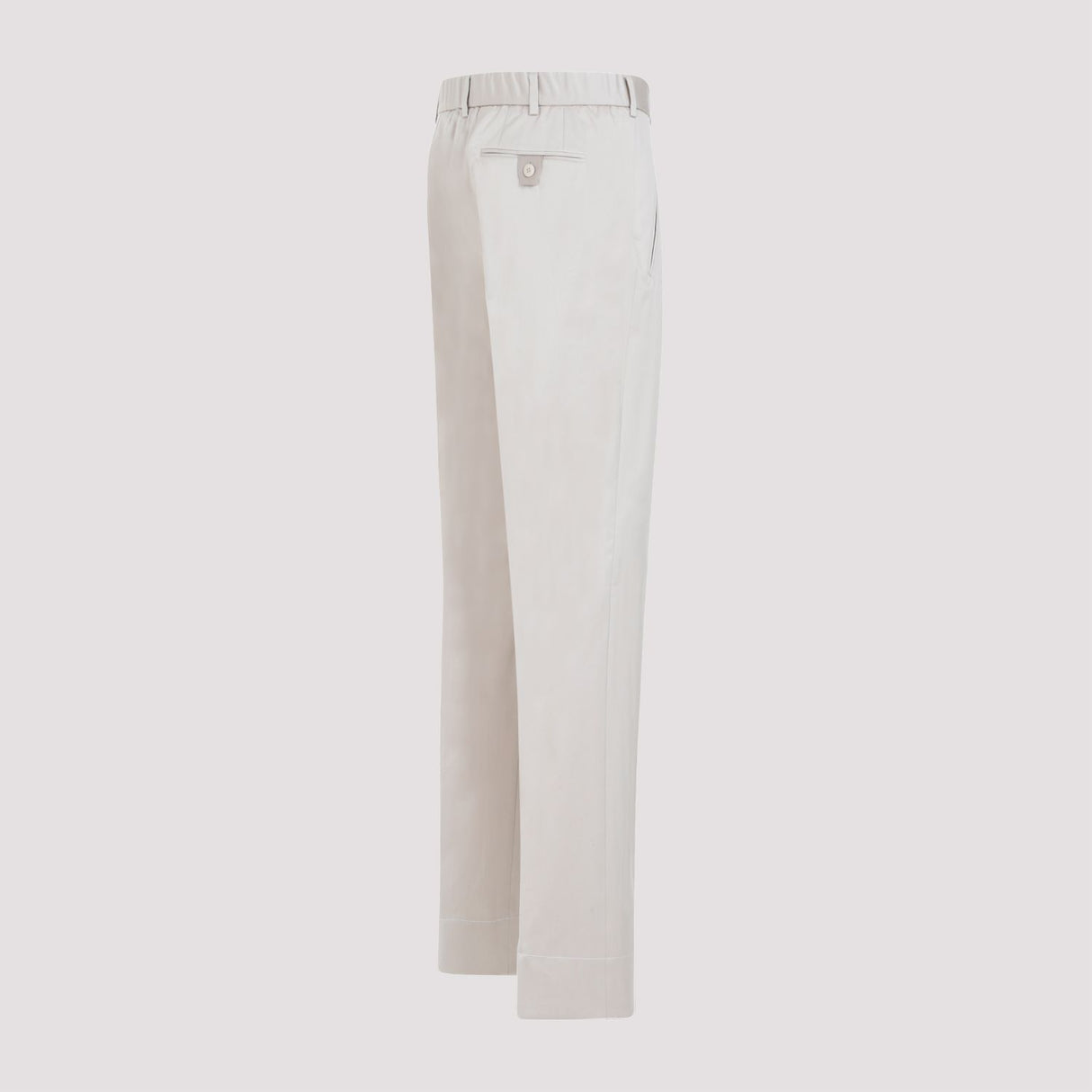 BRIONI SS24 Men's Cotton Pants in Nude & Neutrals