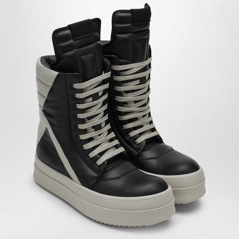 RICK OWENS High-Top Leather Sneaker