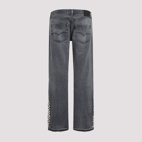 GALLERY DEPT. Men's Black Studded Flare Jeans for SS24