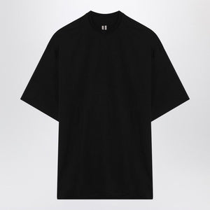 RICK OWENS Oversized Black Cotton Crew-Neck T-Shirt