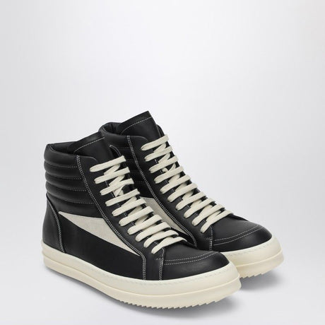 RICK OWENS High Vintage Leather Sneakers - Men's