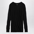 RICK OWENS Sleek Black Cotton Crew-Neck Sweater