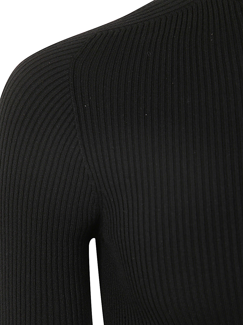 RICK OWENS Ribbed Round Neck Sweater for Men - FW24 Collection