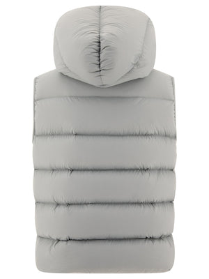 RICK OWENS Sealed Down Vest in Light Blue