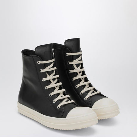 RICK OWENS High-Contrast Leather High-Top Sneakers