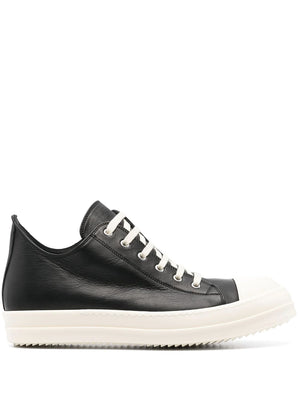 RICK OWENS Smooth-Leather Sneakers for Men - FW24 Collection