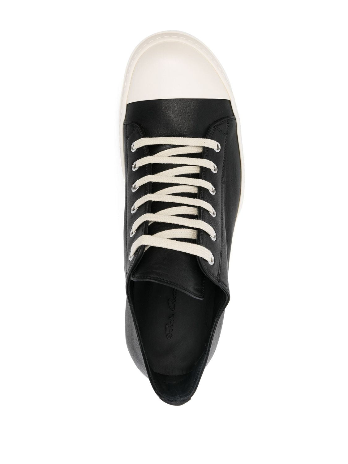 RICK OWENS Smooth-Leather Sneakers for Men - FW24 Collection