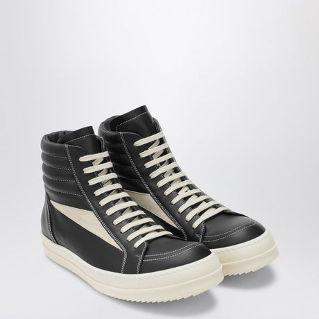 RICK OWENS High Vintage Monochrome Suede Sneakers