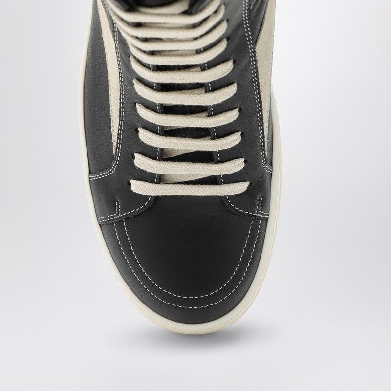 RICK OWENS High Vintage Monochrome Suede Sneakers