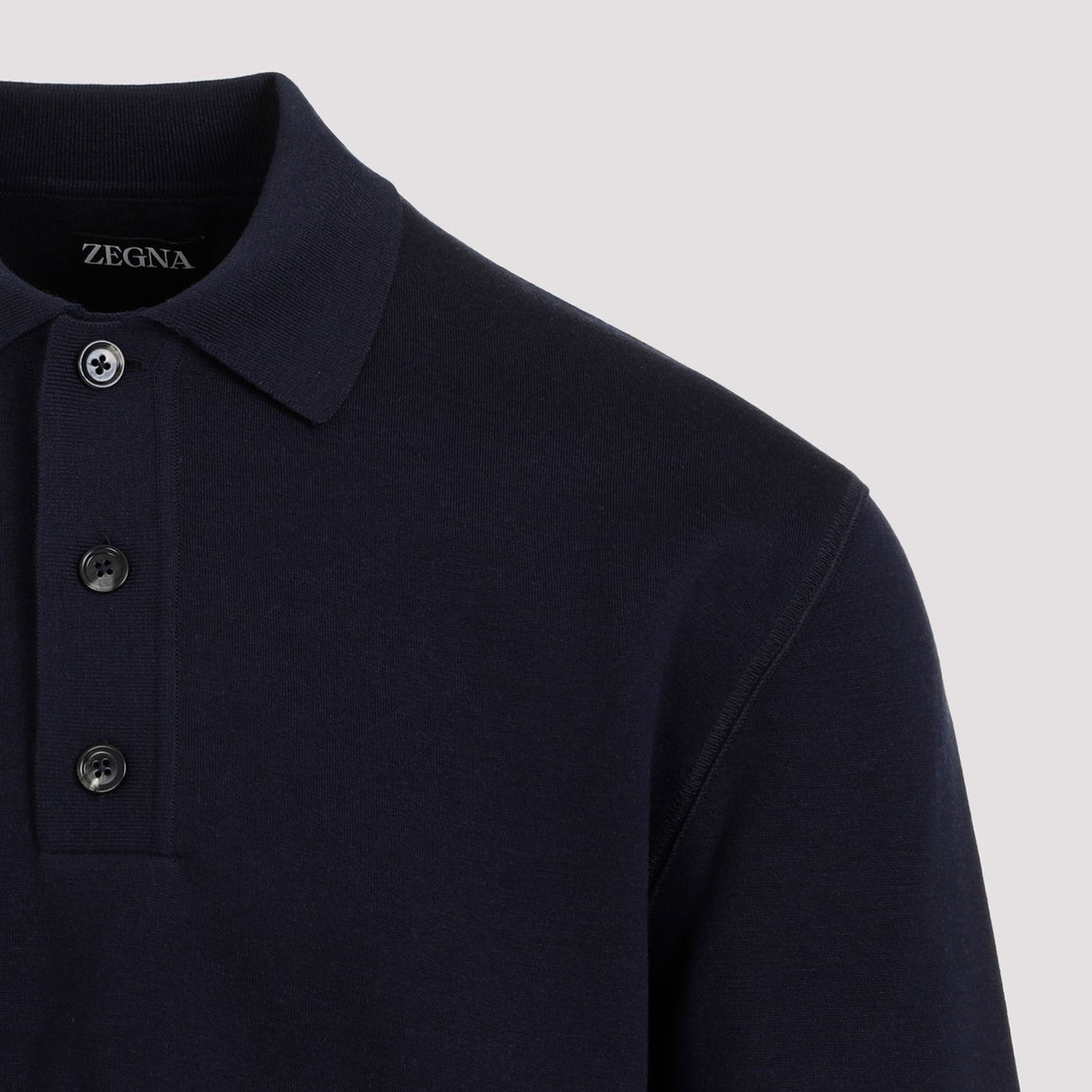 高性能羊毛短袖襯衫－男士-藍色-SS24