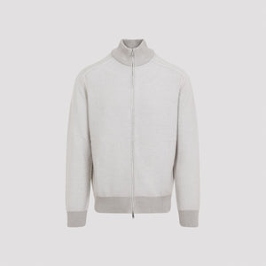 ZEGNA Cashmere & Silk Blend Zip Sweater for Men