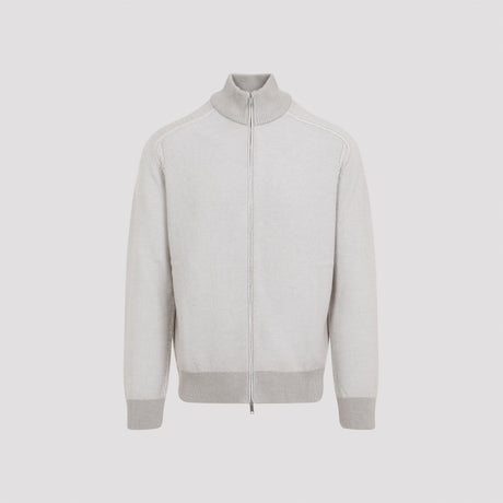 ZEGNA Cashmere & Silk Blend Zip Sweater for Men