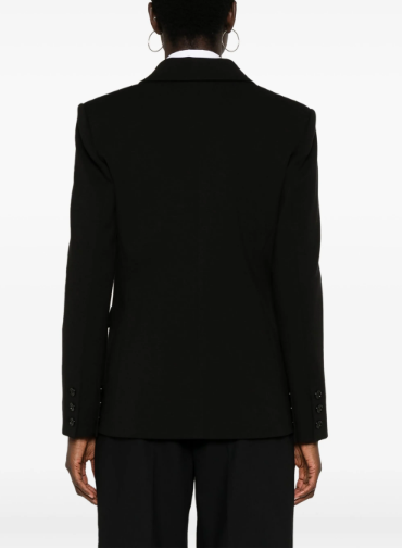 PINKO Notched Lapel Blazer with Shoulder Pads for Women