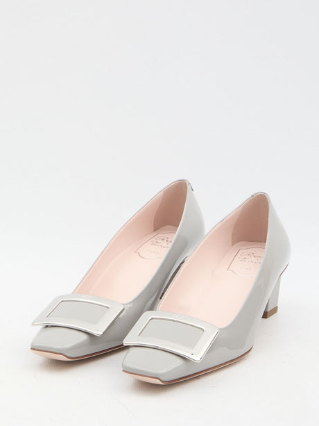 ROGER VIVIER Square Toe Pumps with Skyscraper Heel - 4.5cm