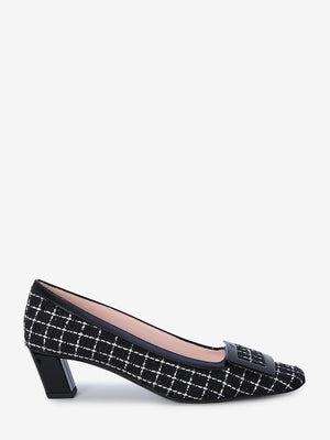 ROGER VIVIER Chic Belle Vivier Mini Pumps with Skyscraper Heel