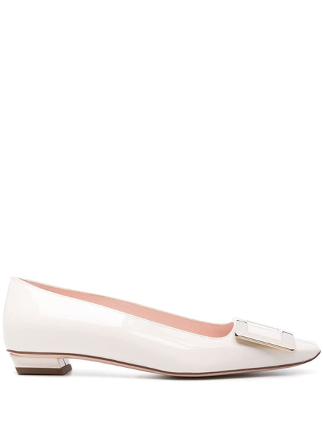 ROGER VIVIER Elegantly Chic Patent Leather Ballet Flats - Mini Style