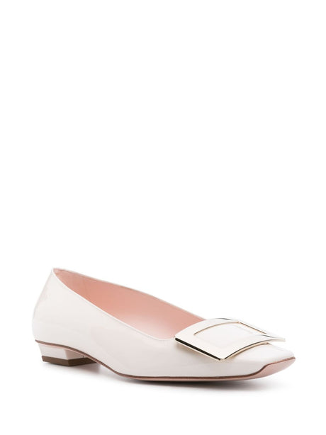 ROGER VIVIER Elegantly Chic Patent Leather Ballet Flats - Mini Style