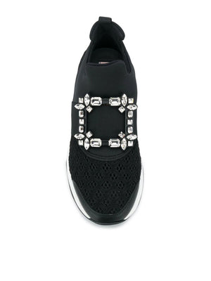 ROGER VIVIER Elegant Strass Buckle Sneakers