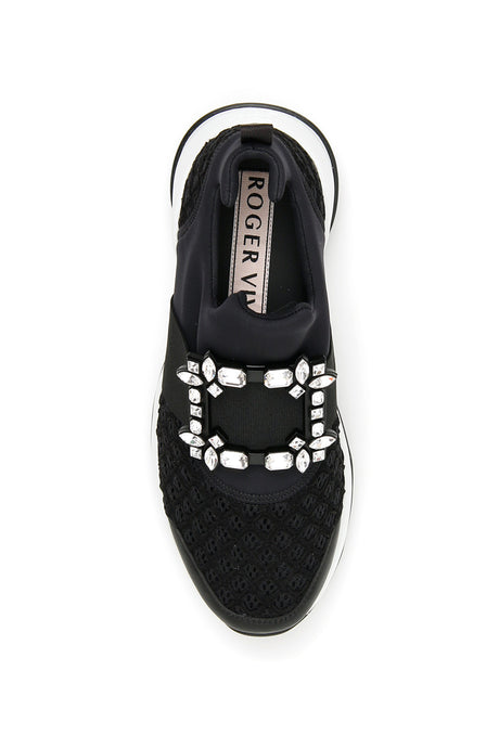 ROGER VIVIER Viv Run Strass Buckle Sneaker