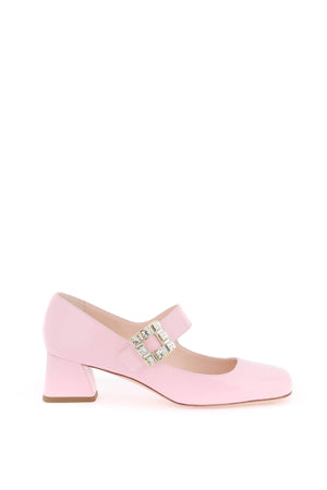 حذاء بامبس جلد العجل الوردي الأنيق للنساء
