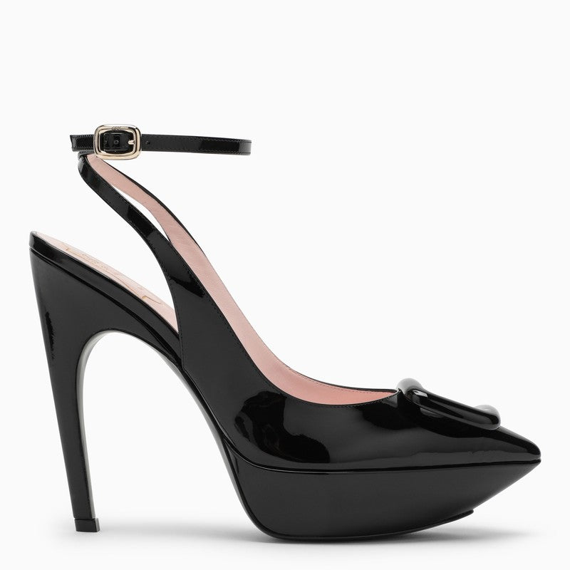 ROGER VIVIER Sleek and Sophisticated Black Patent Leather Pumps for Women