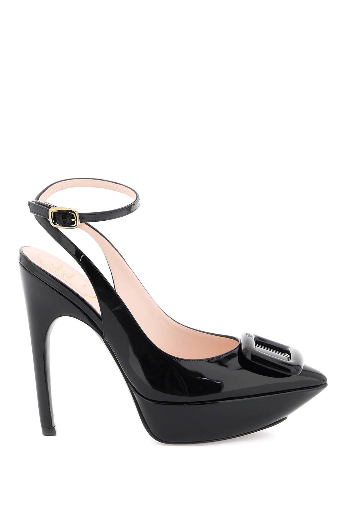 ROGER VIVIER Sleek and Sophisticated Black Patent Leather Pumps for Women
