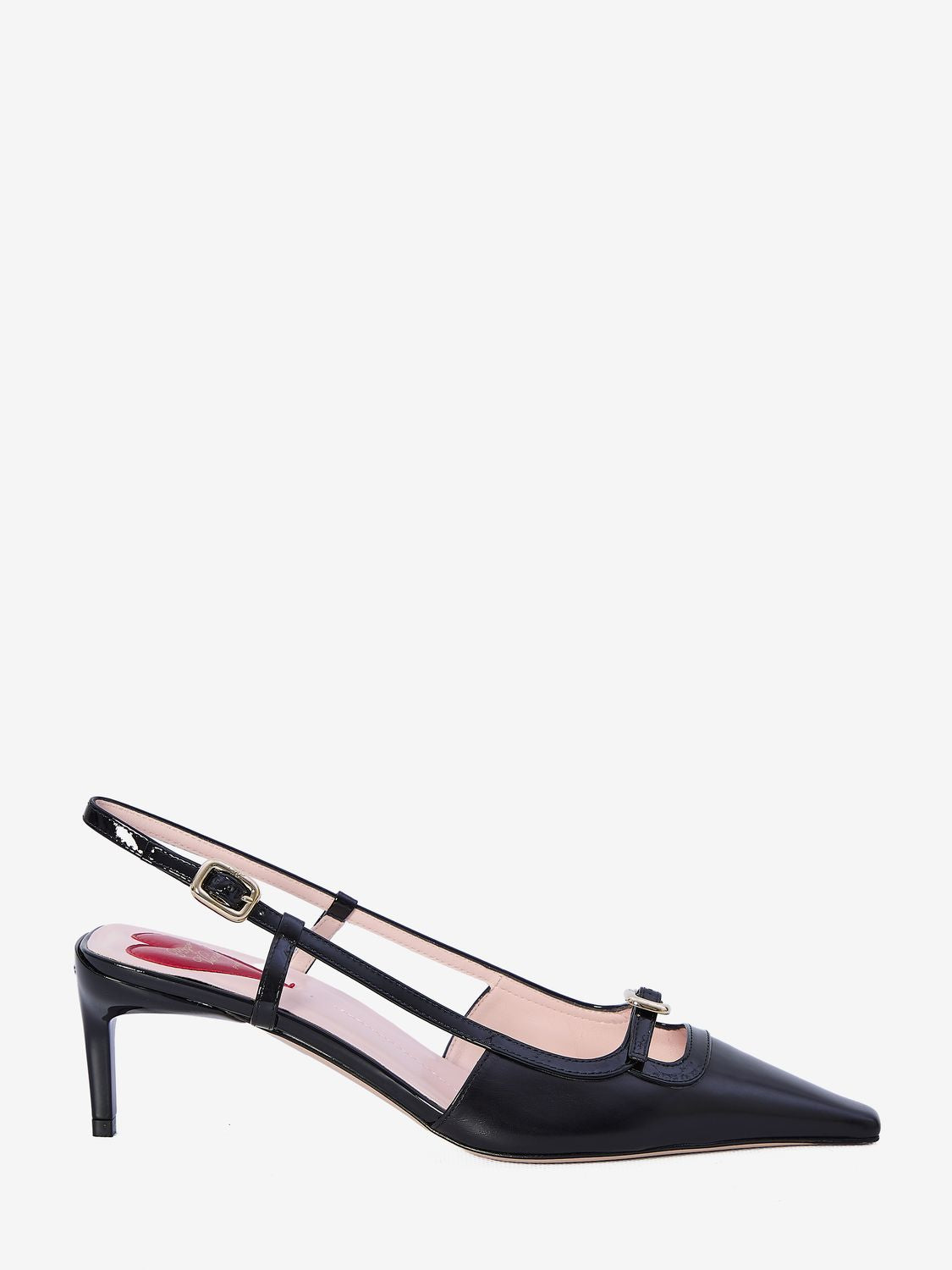 ROGER VIVIER Elegant Mini Buckle Slingback Pumps, 2.2 inch Heel