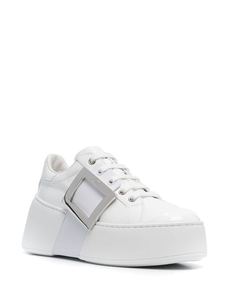 ROGER VIVIER Women’s High Leather Mini Skate Sneakers