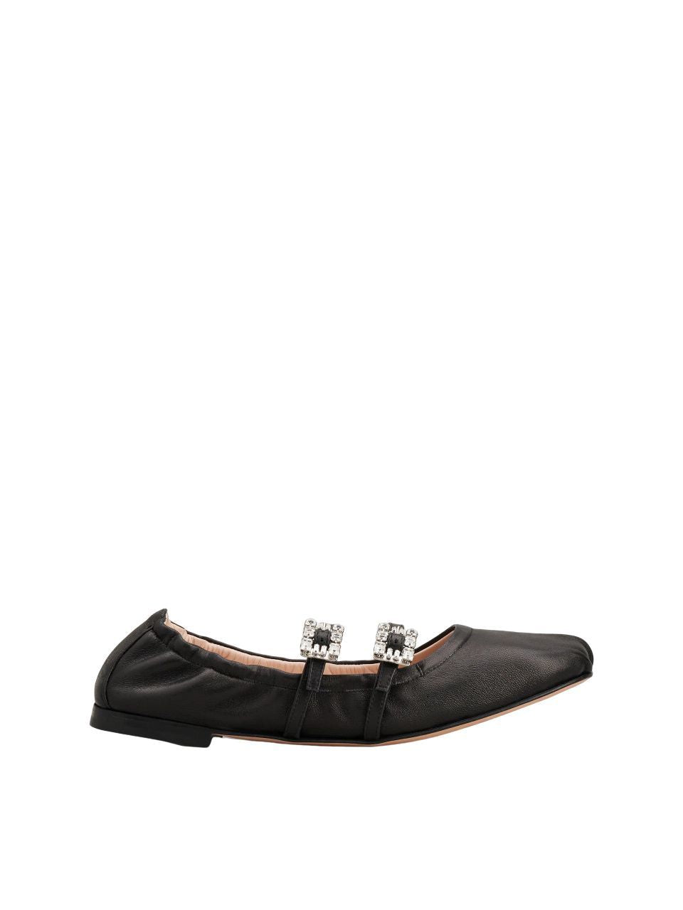 ROGER VIVIER Elegant Black Leather Mary Janes