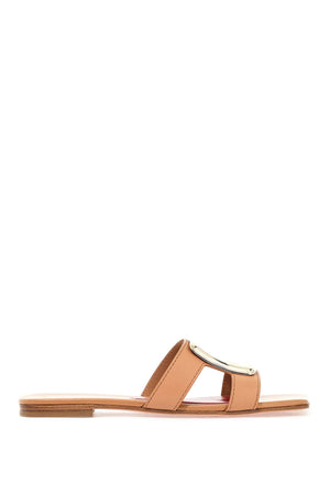 ROGER VIVIER Elegant Flat Sandals with Iconic Buckle Accent