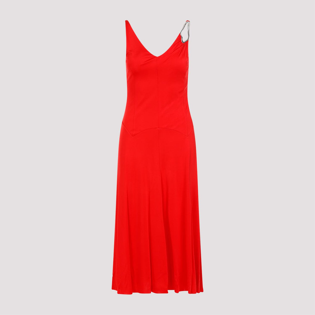 Elegant Red A-line Dress for Women - SS24 Collection