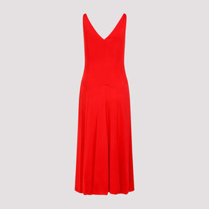 Elegant Red A-line Dress for Women - SS24 Collection