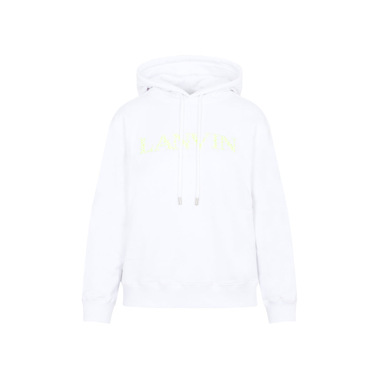 LANVIN Embroidered White Hooded Sweatshirt for Women | SS23 Collection